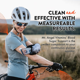 Mt. Angel Vitamins Complément Soutien Glycémique avec bouteille ouverte