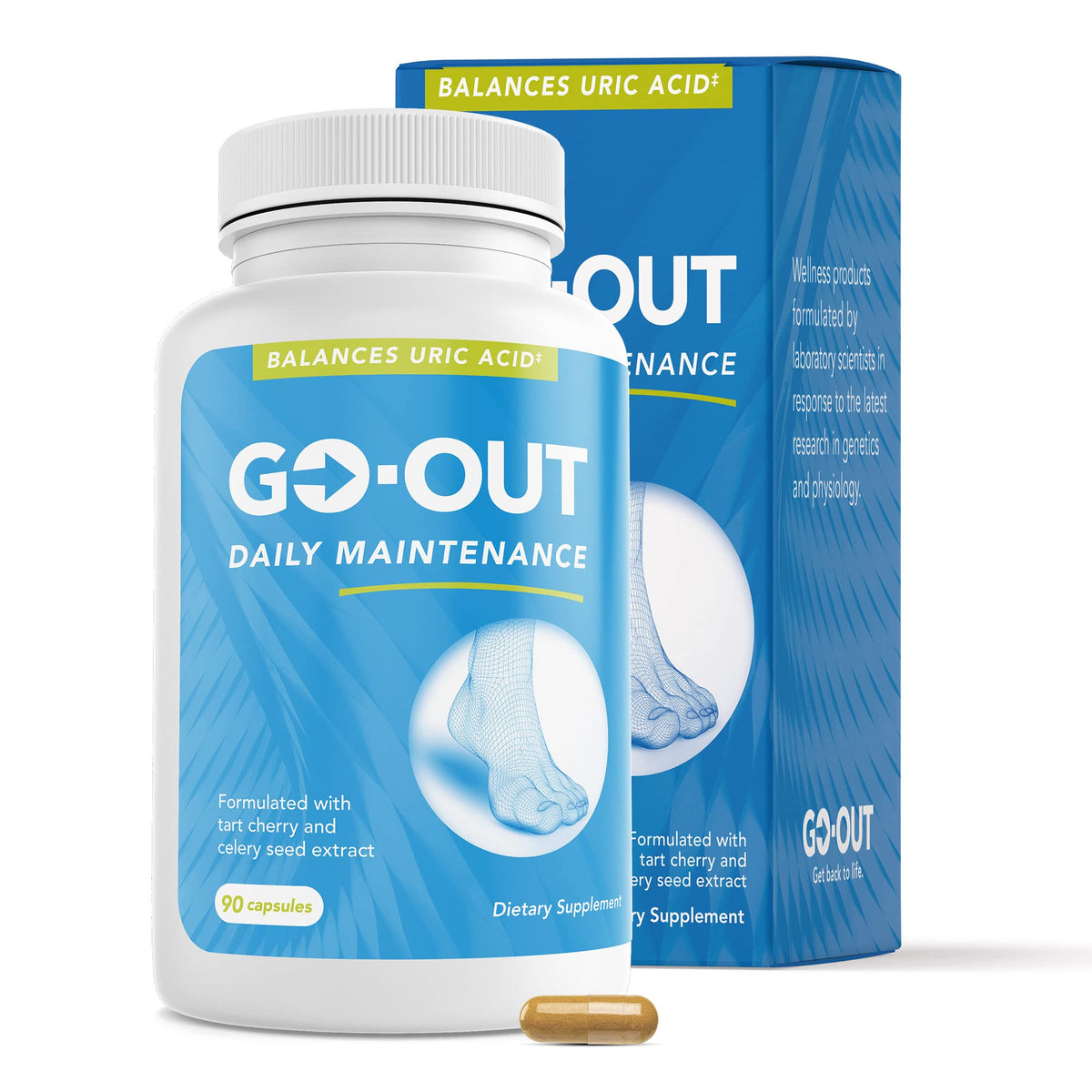 Mt. Angel Vitamins Go Out Daily Maintenance 90 capsules front view