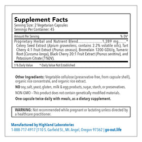 Mt. Angel Vitamins Go Out Daily Maintenance bottle with label visible