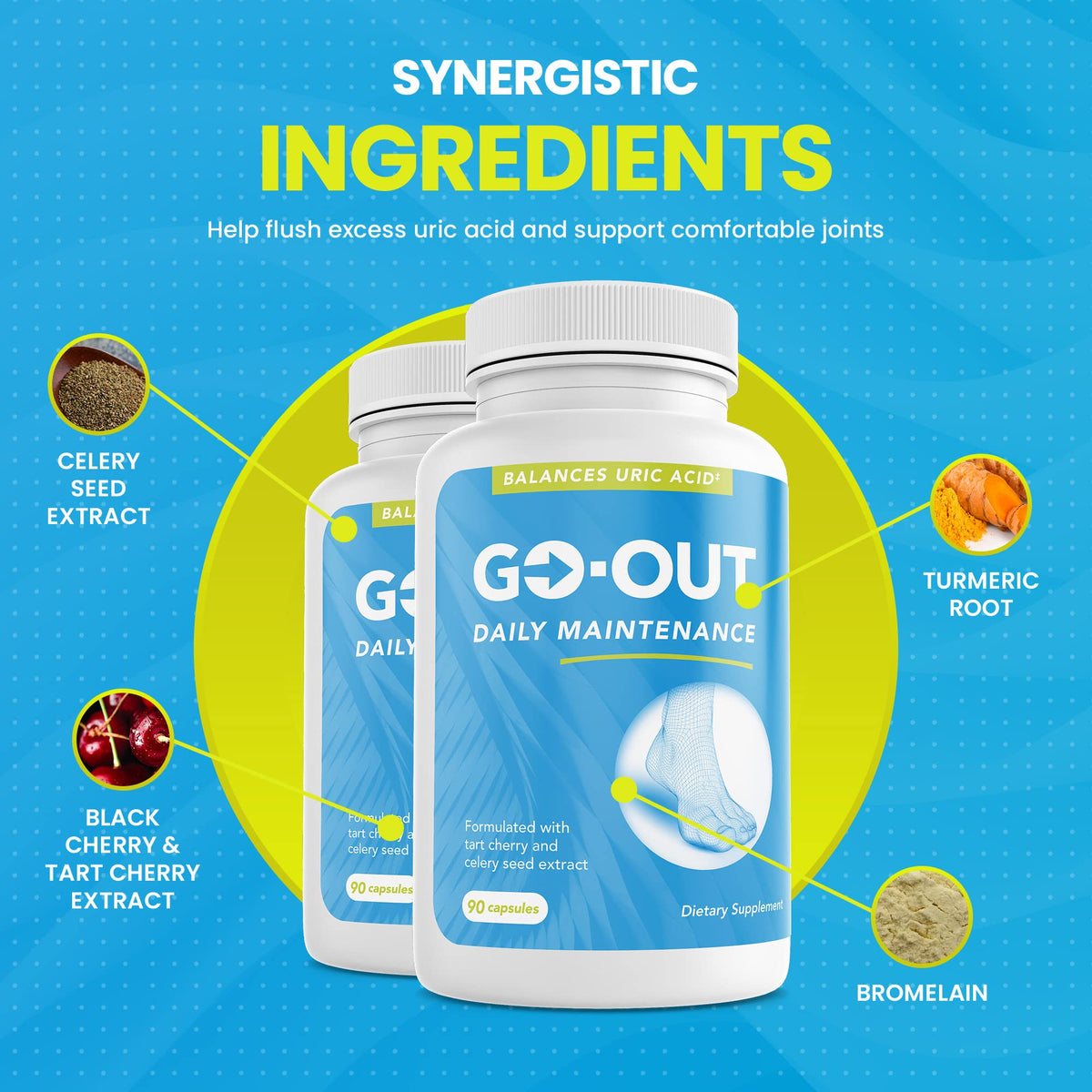 Mt. Angel Vitamins Go Out Daily Maintenance capsules with natural ingredients