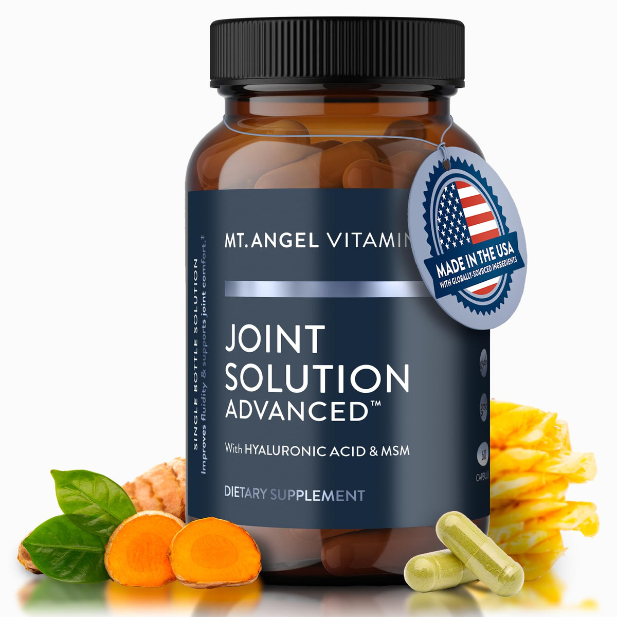 Mt. Angel Vitamins Joint Solution Advanced 60 Capsules front view