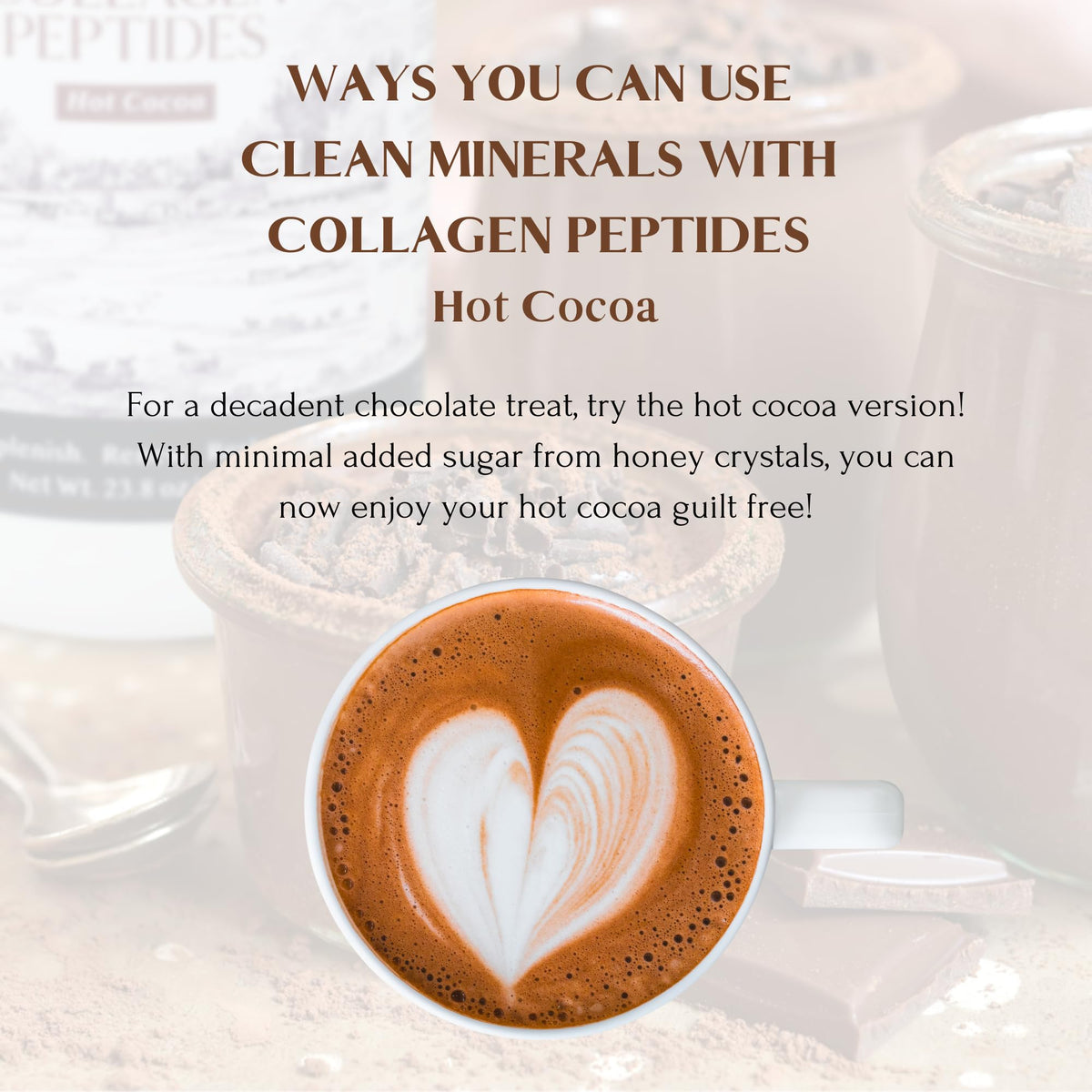 Mt. Capra Chocolat Chaud en poudre dans un bol