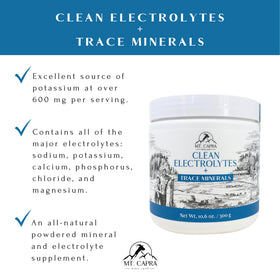 Mt. Capra Électrolytes Propres 358g avec une cuillère à mesurer