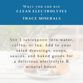 Mt. Capra Électrolytes Propres 358g sur une table avec produits naturels