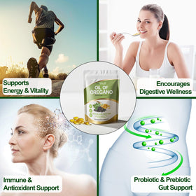 Mtmult Huile d'Origan 6000mg affichage de l'emballage