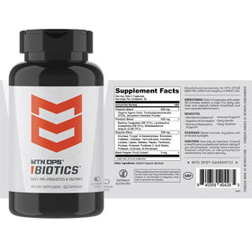 MTN OPS Biotics Complément Alimentaire 60 Capsules sur une table