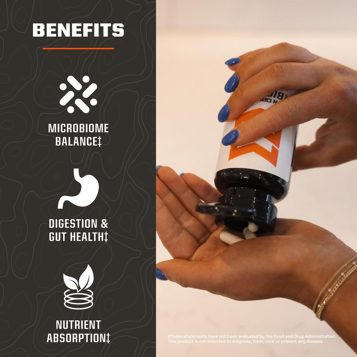 MTN OPS Biotics Complément Alimentaire 60 Capsules vue de dos