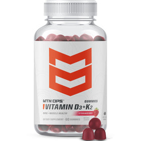 MTN OPS Gummies D3 + K2 Fraise 240g vue de face