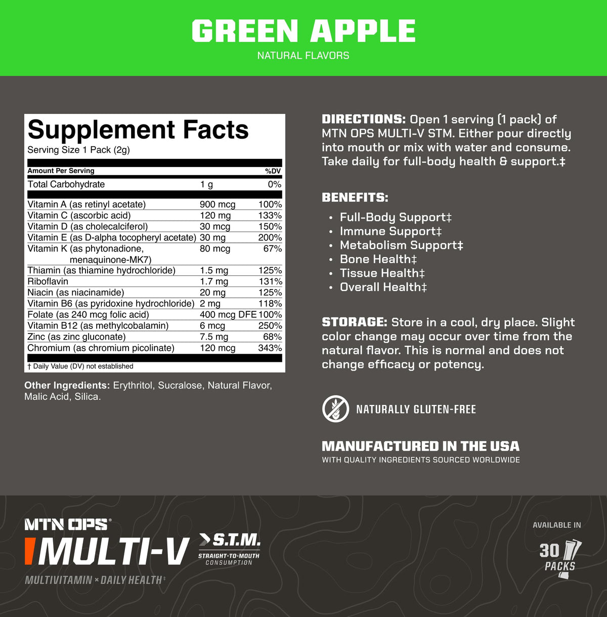 MTN OPS Multi-V STM Multivitamine Quotidienne avec fruits