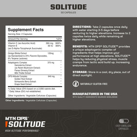 MTN OPS Solitude capsules, vue de face