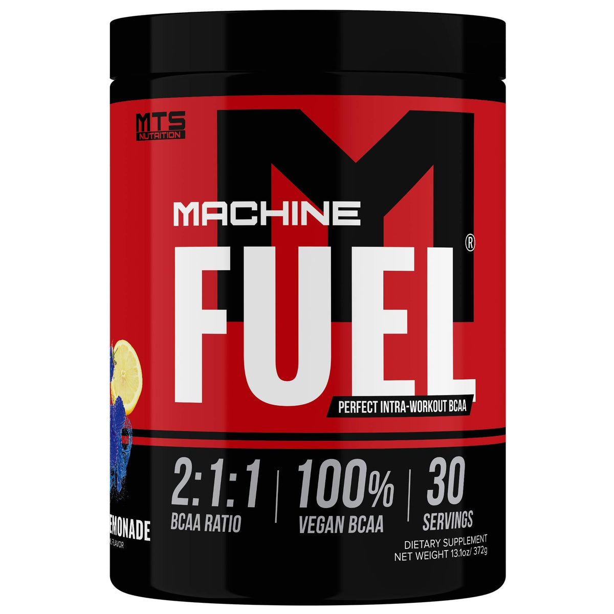MTS Nutrition Machine Fuel Blue Razz Lemonade 30 servings front view