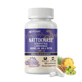 MTSIUEK Nattokinase 4000 FU supplément 120 capsules vue avant