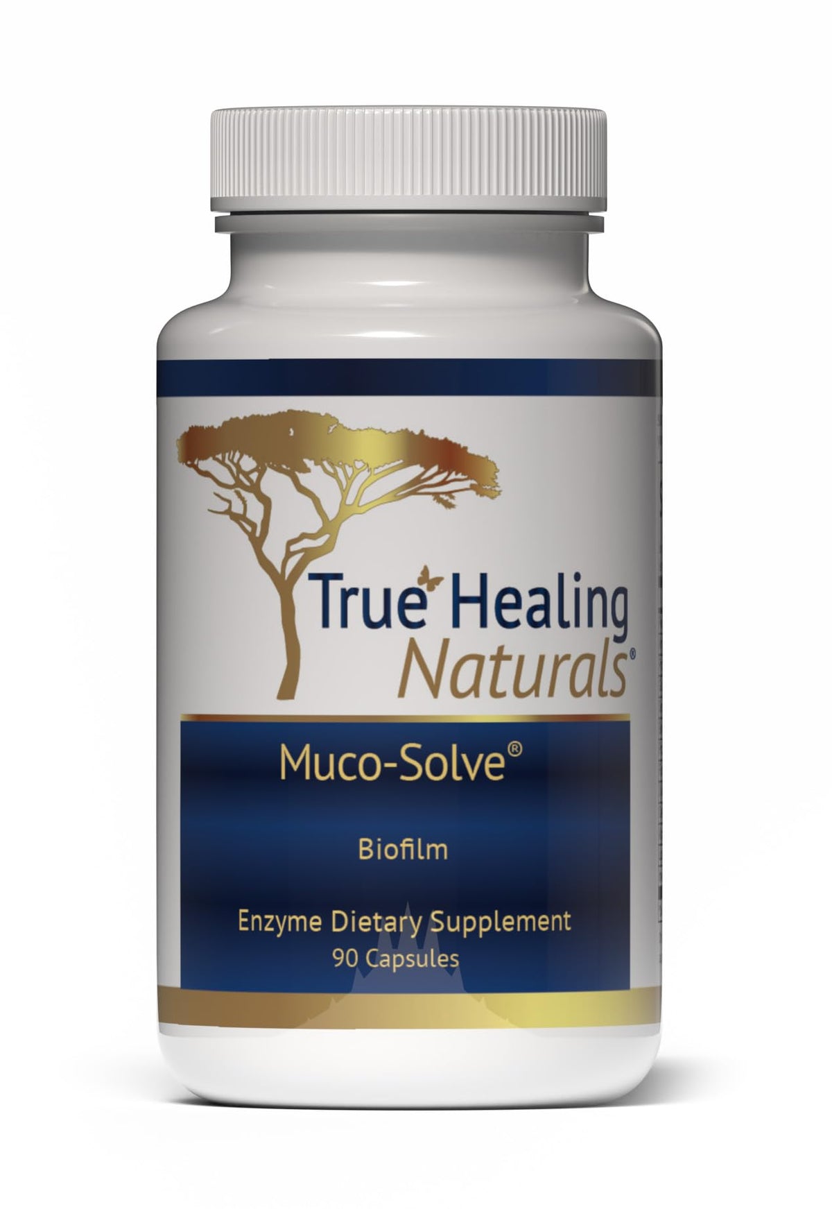 Muco-Solve Biofilm True Healing Naturals 90 capsules front view