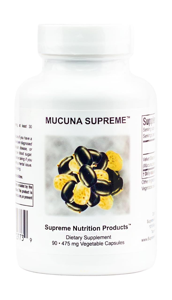 Mucuna 90 gélules végétariennes vue avant