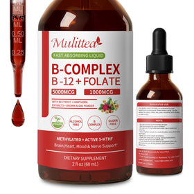 Mulittea Complexe B Méthylé 5000 mcg B12 et 1000 mcg Folate flacon avant