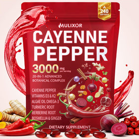 MULIXOR Gélules de Poivre de Cayenne 240 Softgels vue avant