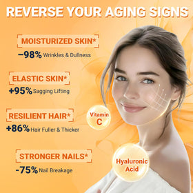 Multi Collagen Peptides DRFOSTER en poudre dans un verre d'eau