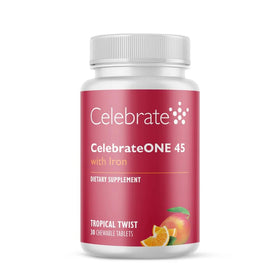 Multivitamine chewable Celebrate Bariatric 45mg Fer, vue de face