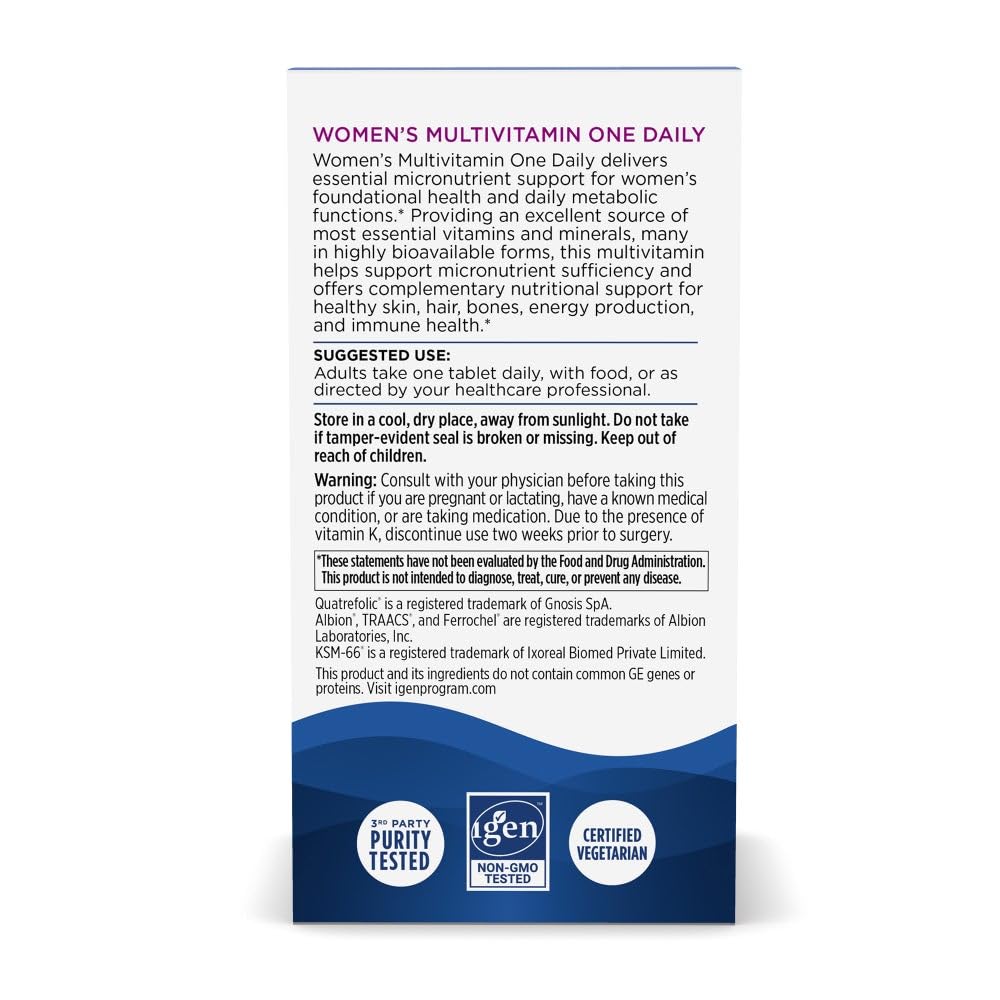 Multivitamine Femme One Daily Nordic Naturals avec des ingrédients naturels