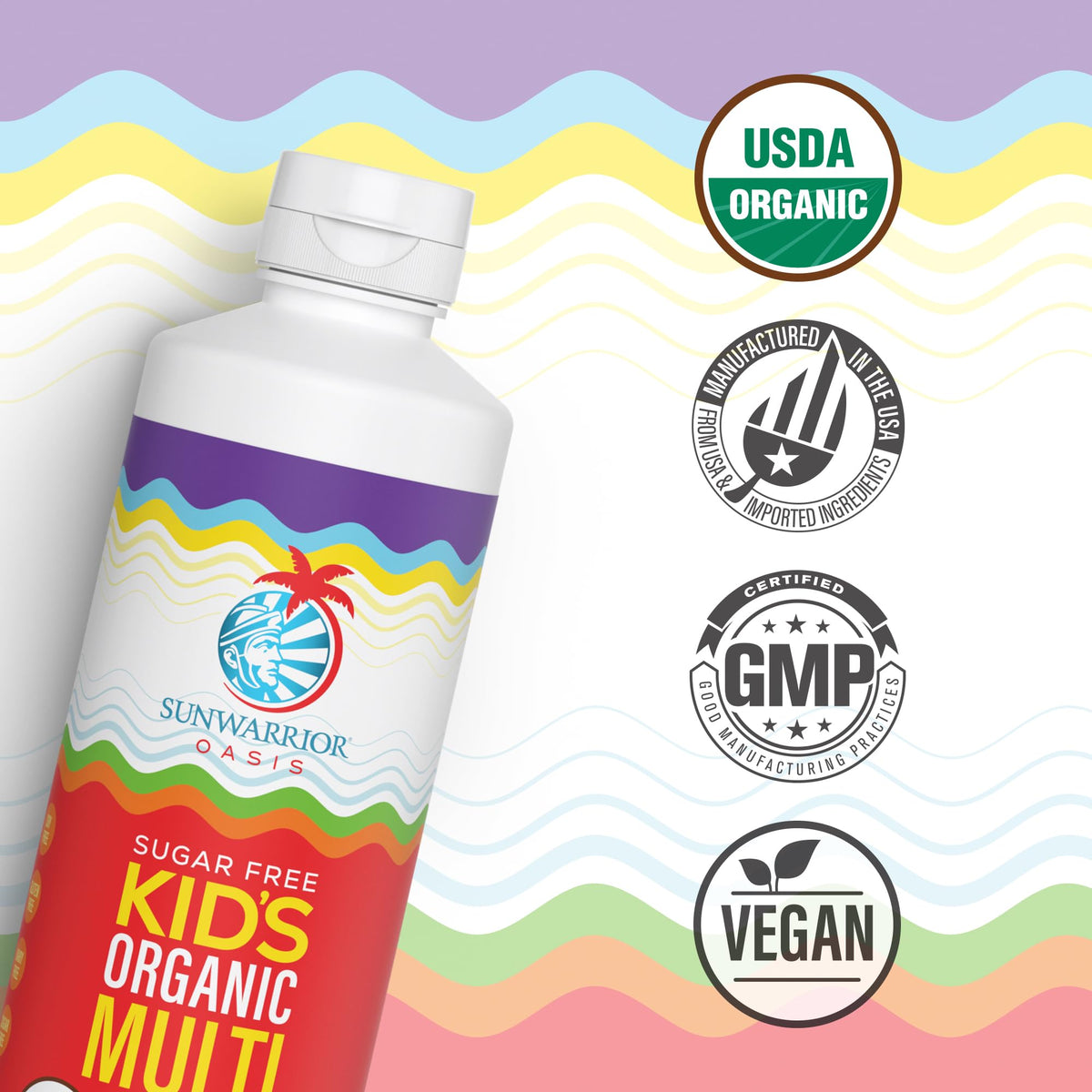 Multivitamine liquide Sunwarrior avec cuillère doseuse