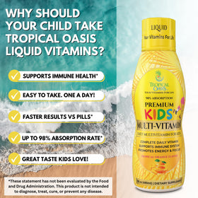 Multivitamine Liquide Tropical Oasis avec cuillère doseuse