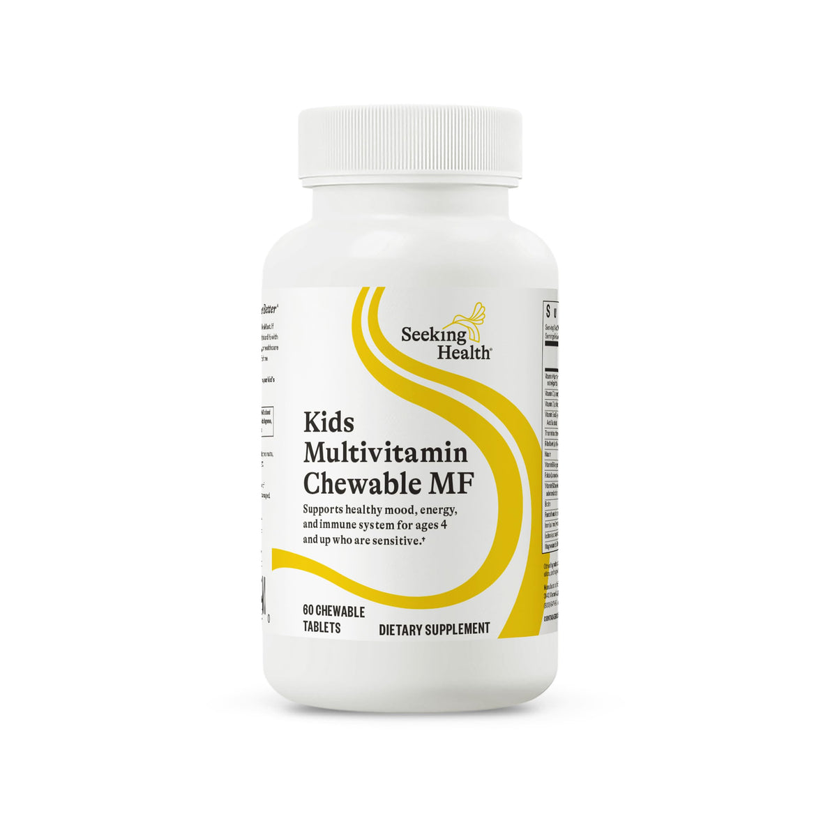 Multivitamine mâchable enfants Seeking Health, 60 comprimés, vue de face