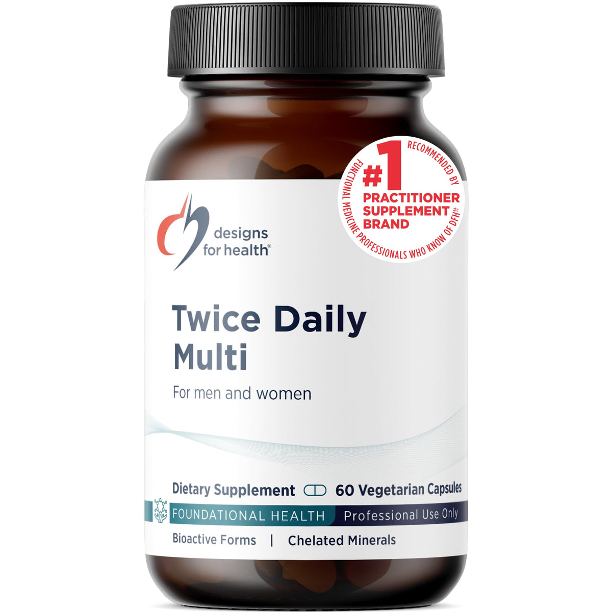 Multivitamine Methylée Designs for Health 60 Capsules vue avant