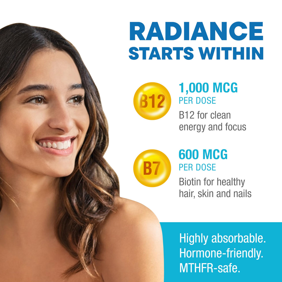 Multivitamine méthylée Super Natural Goods 1000mcg B12 emballage