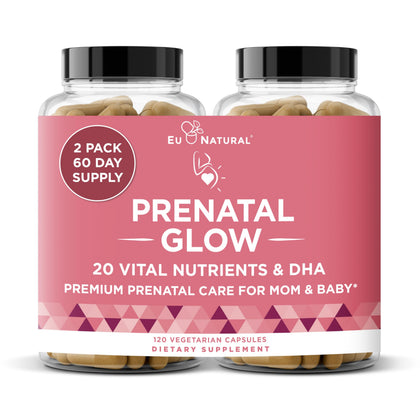 Multivitamine Prénatale Eu Natural 120 Capsules Végétariennes vue de face