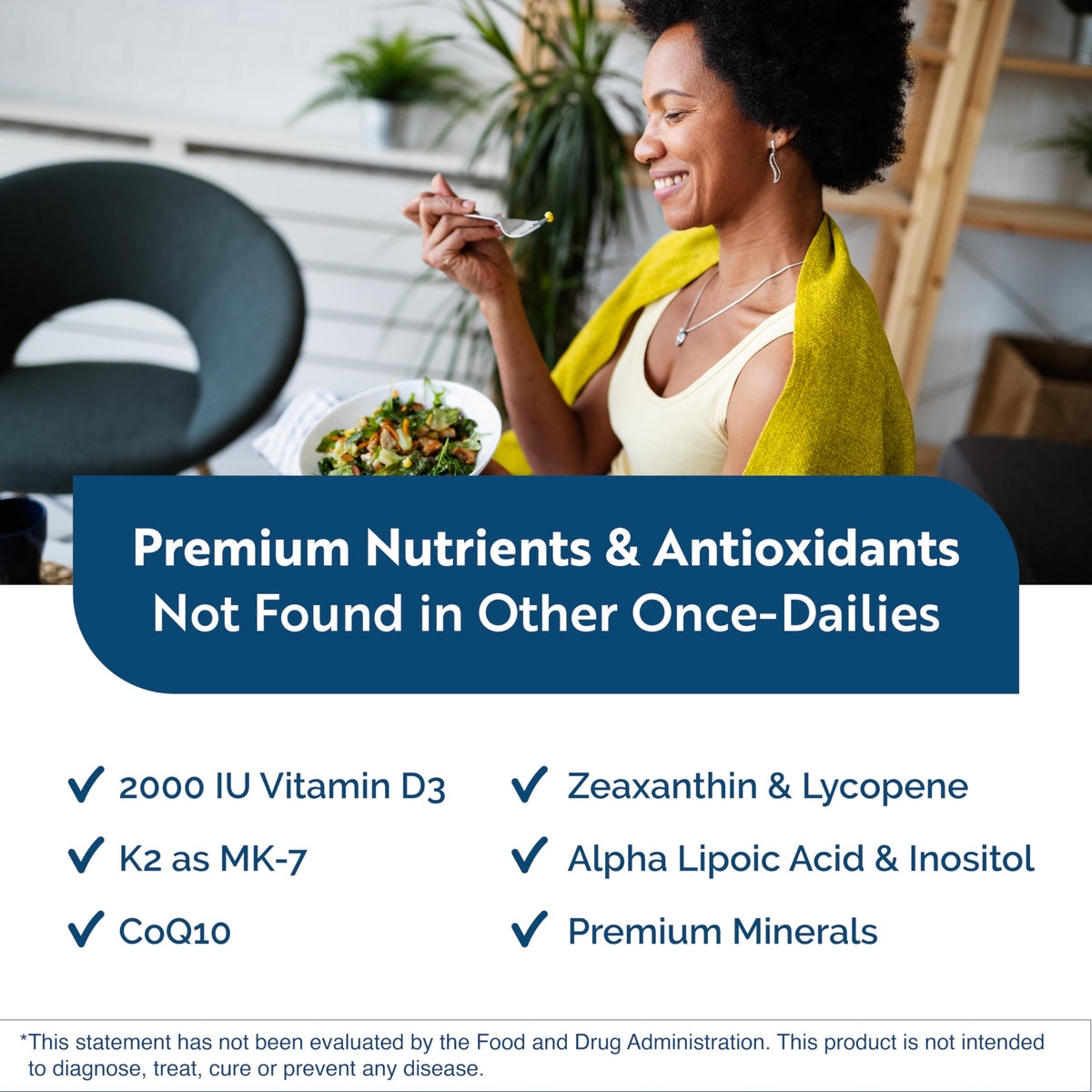 Multivitamine Quotidienne Researched Nutritionals 60 Capsules avec étiquette