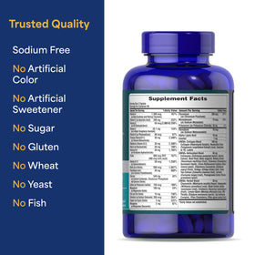 Multivitamine Ultra Woman 50+ de Puritan's Pride dans un environnement de bien-être