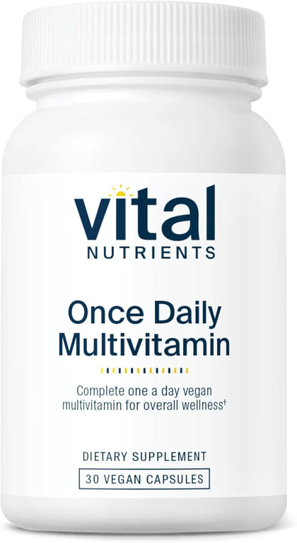 Multivitamine Végétalienne Vital Nutrients 30 Capsules vue de face