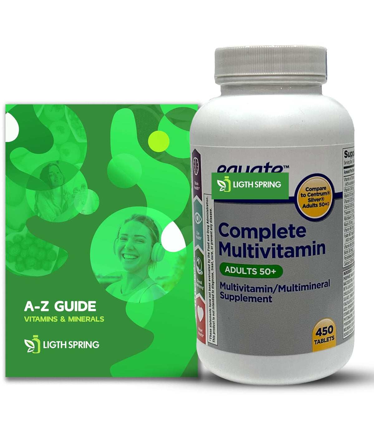 Multivitamines Complètes LightSpring 450 comprimés, vue de face