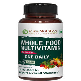 Multivitamines entières pour femmes PURE NUTRITION, boîte de 90 comprimés