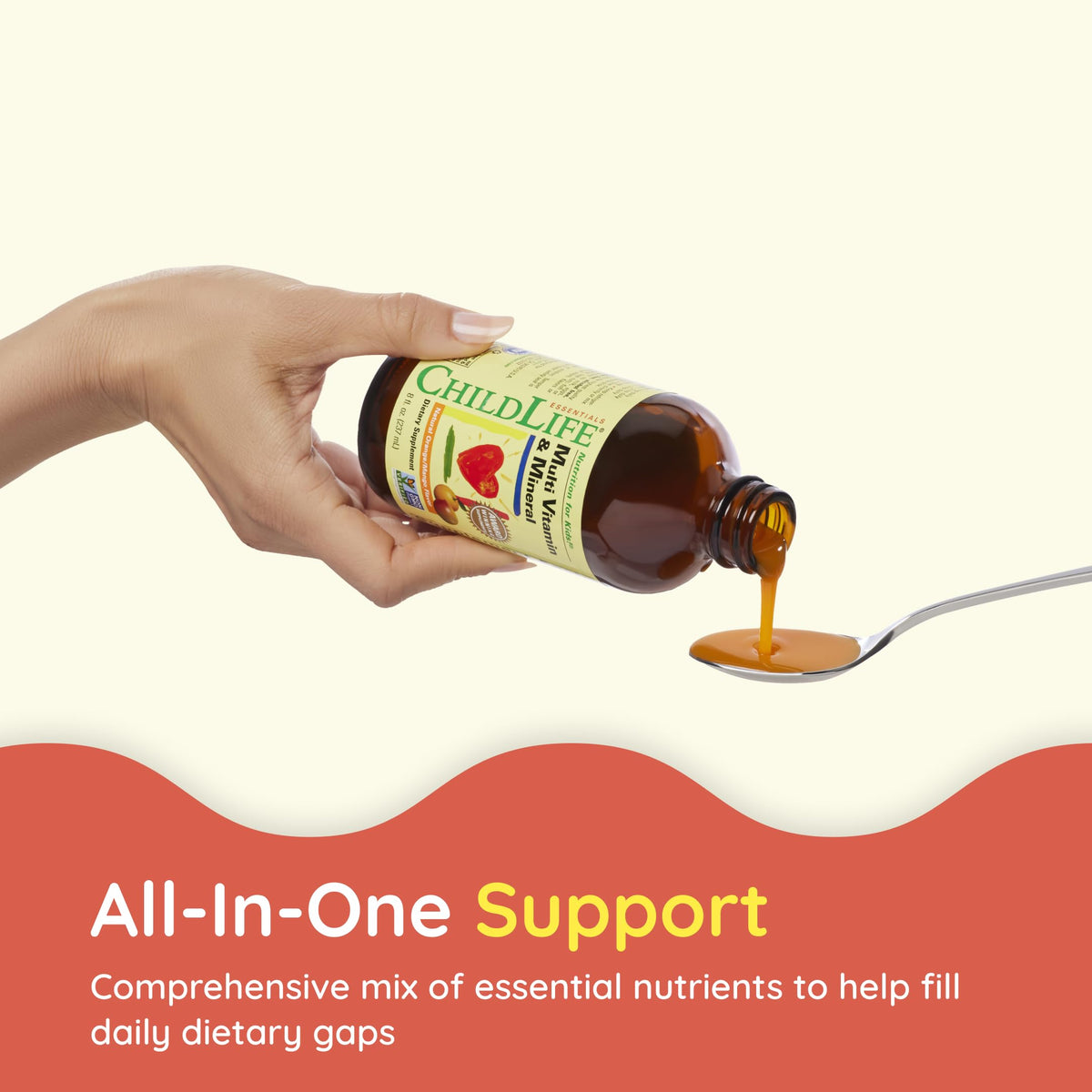Multivitamines et Minéraux CHILDLIFE ESSENTIALS, 2 pack sur une table