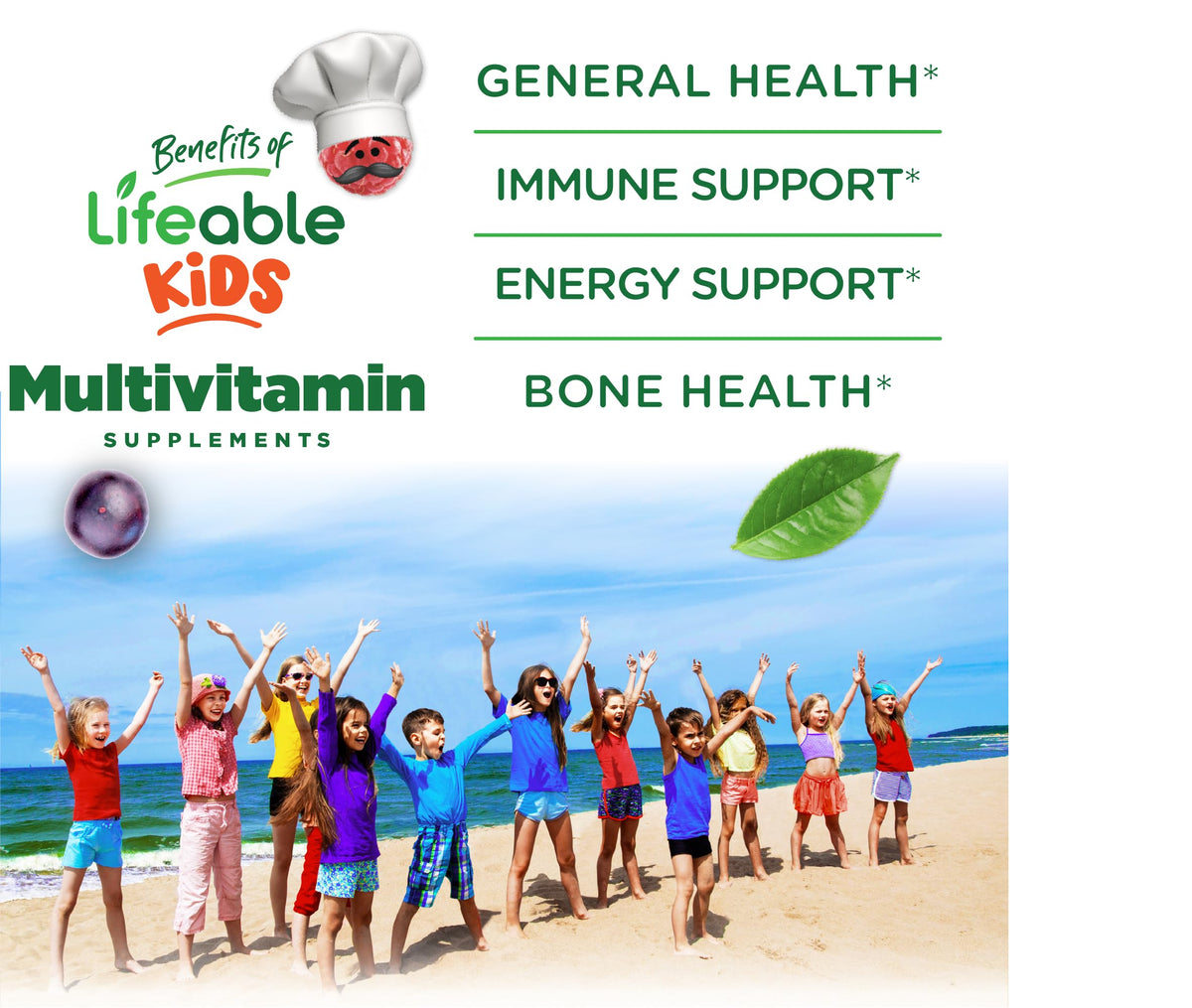 Multivitamines et Multiminéraux avec Fer Doctors Orders - chewables au goût raisin