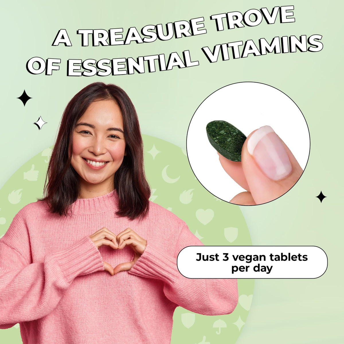 Multivitamines Future Kind capsules sur fond blanc