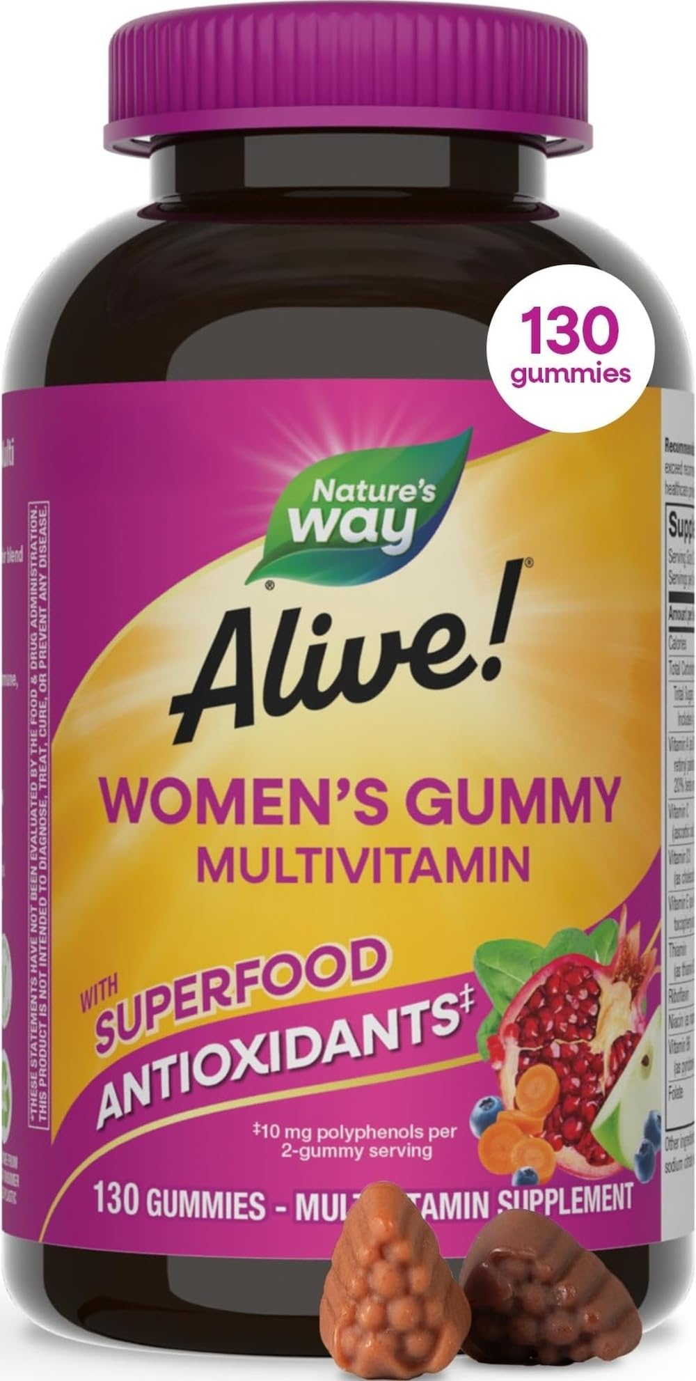Multivitamines Gummy Femmes Nature's Way 130ct vue avant