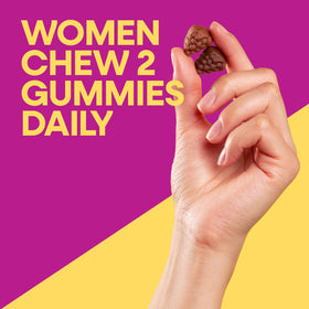 Multivitamines Gummy Femmes Nature's Way montrant la texture