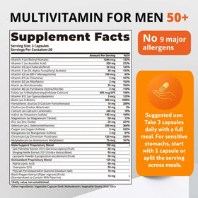 Multivitamines HiWell Absorfyx avec des ingrédients en arrière-plan