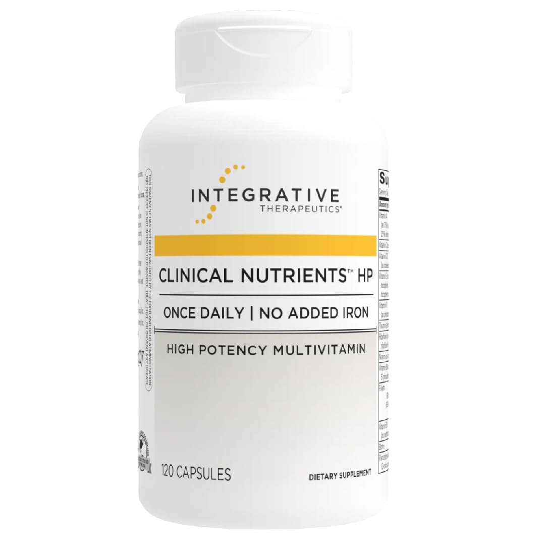 Multivitamines HP Integrative Therapeutics - Flacon de 120 comprimés devant un fond blanc
