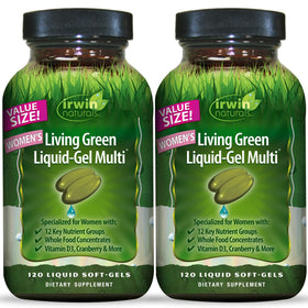 Multivitamines liquides-gel Irwin Naturals pour femmes, vue avant