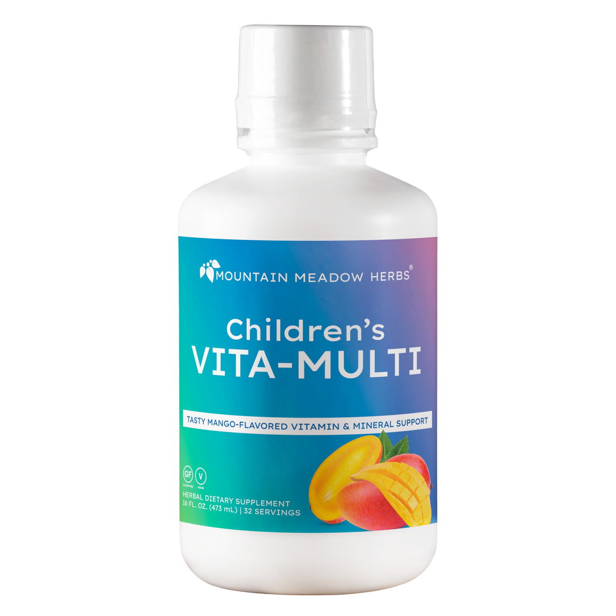 Multivitamines liquides pour enfants Mountain Meadow Herbs, bouteille de 16 oz