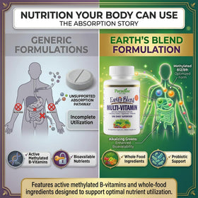 Multivitamines Paradise Herbs 60 capsules sur une table