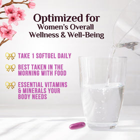 Multivitamines pour femmes Nature's Nutrition avec des ingrédients clés