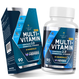 Multivitamines pour Hommes 50+ ThrivyThystle 90 capsules face