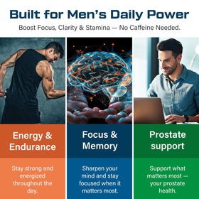 Multivitamines pour Hommes 50+ ThrivyThystle avec ingrédients naturels