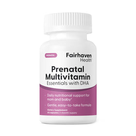 Multivitamines prénatales Fairhaven Health 60 capsules vue de face