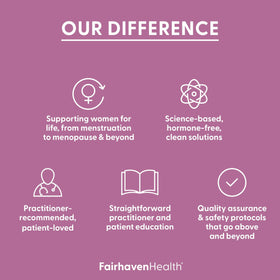 Multivitamines prénatales Fairhaven Health avec agrumes en arrière-plan