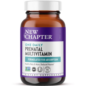Multivitamines prénatales New Chapter 90 comprimés, vue de face